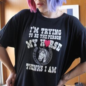 Horse Girl Inspirational XXL Shirt